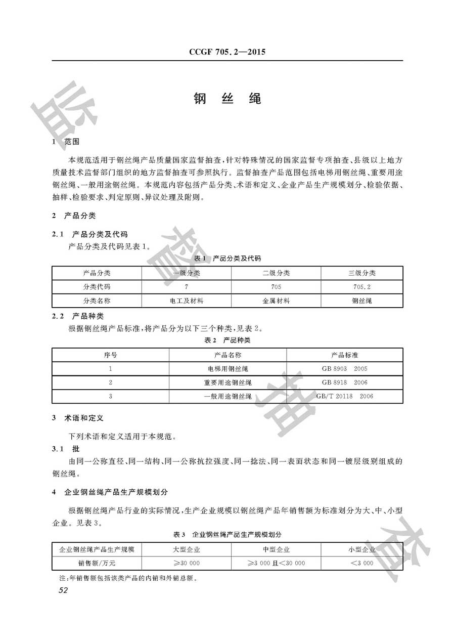 钢丝绳产品质量雷竞技新官网实施规范