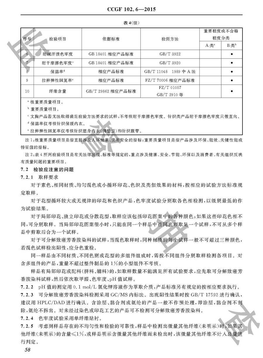 内衣产品质量雷竞技新官网实施规范