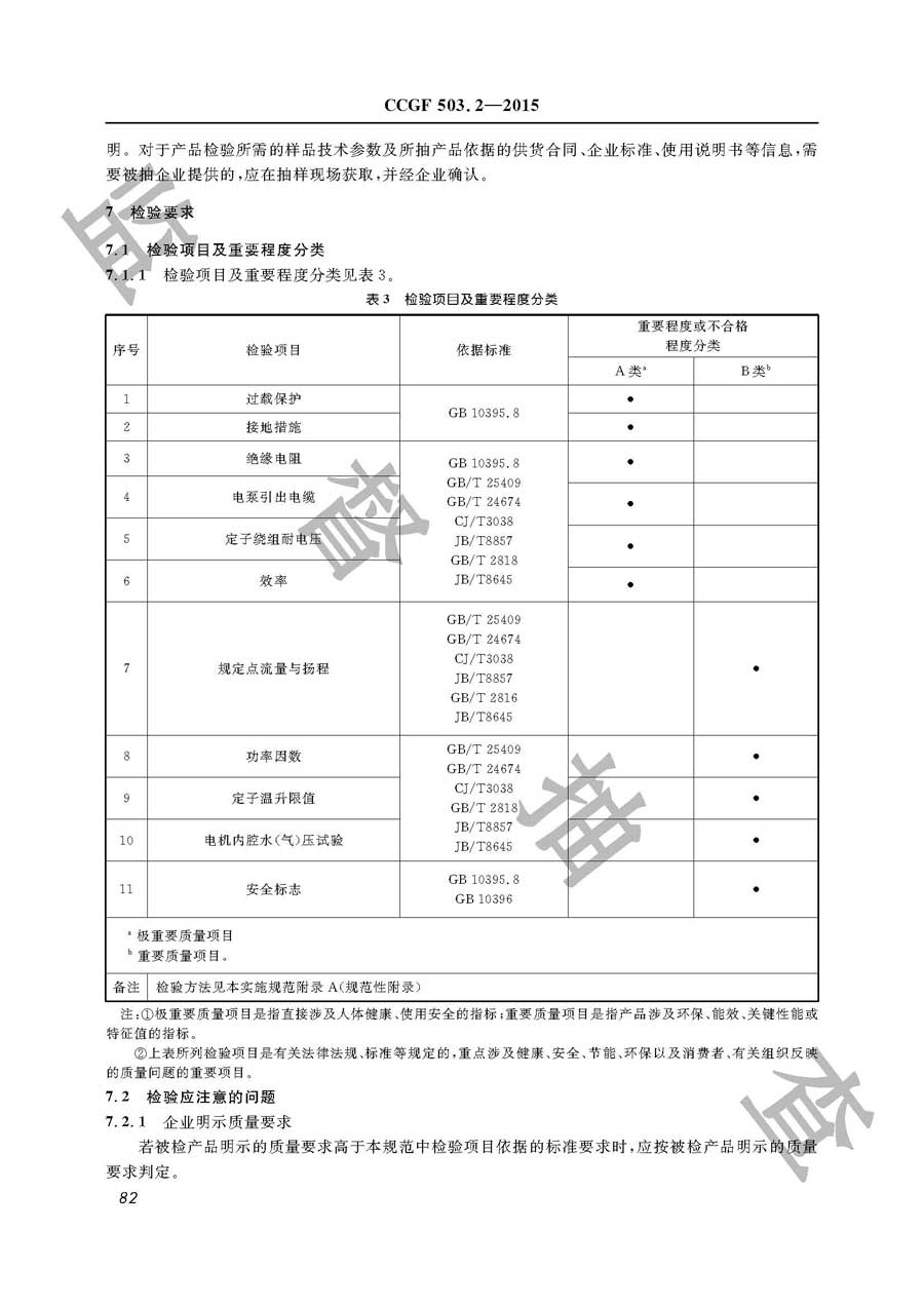 潜水电泵产品质量雷竞技新官网实施规范