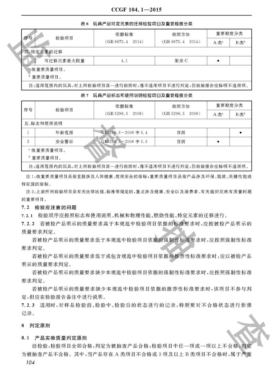 玩具产品质量雷竞技新官网实施规范